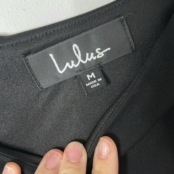 Lulus Sheer Factor Black Mesh Skater Dress NWT - Picture 3 of 9